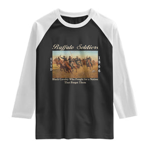 Buffalo Soldiers Black Cavalry 1866 Raglan Shirt African American Military History Black History Gift