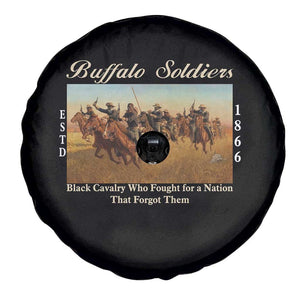 Buffalo Soldiers Black Cavalry 1866 Spare Tire Cover African American Military History Black History Gift TS12 Print Your Wear