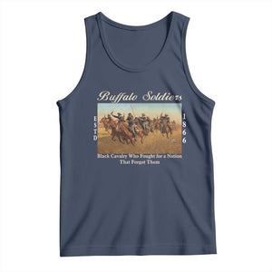 Buffalo Soldiers Black Cavalry 1866 Tank Top African American Military History Black History Gift