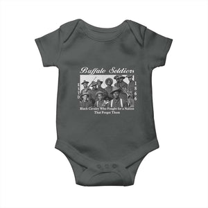 Buffalo Soldiers 1866 African American Cavalry Baby Onesie Black History Military Heritage Gift