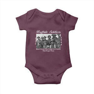 Buffalo Soldiers 1866 African American Cavalry Baby Onesie Black History Military Heritage Gift