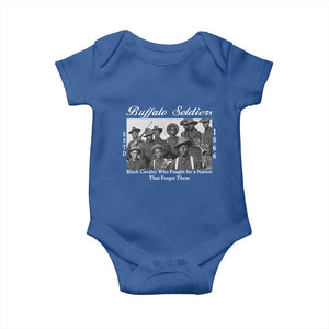 Buffalo Soldiers 1866 African American Cavalry Baby Onesie Black History Military Heritage Gift