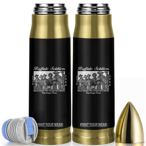 Buffalo Soldiers 1866 African American Cavalry Bullet Tumbler Black History Military Heritage Gift TS12 Black Print Your Wear