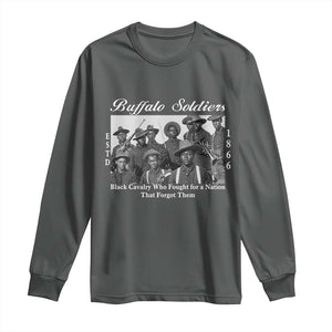 Buffalo Soldiers 1866 African American Cavalry Long Sleeve Shirt Black History Military Heritage Gift