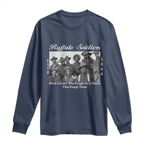 Buffalo Soldiers 1866 African American Cavalry Long Sleeve Shirt Black History Military Heritage Gift