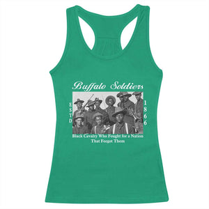 Buffalo Soldiers 1866 African American Cavalry Racerback Tank Top Black History Military Heritage Gift