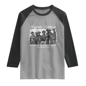 Buffalo Soldiers 1866 African American Cavalry Raglan Shirt Black History Military Heritage Gift
