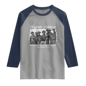 Buffalo Soldiers 1866 African American Cavalry Raglan Shirt Black History Military Heritage Gift
