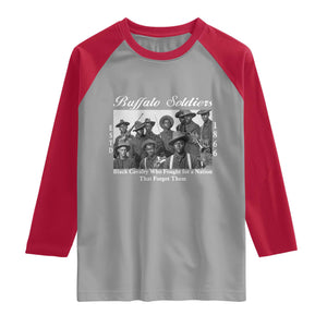Buffalo Soldiers 1866 African American Cavalry Raglan Shirt Black History Military Heritage Gift