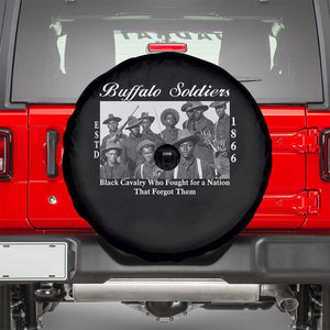 Buffalo Soldiers 1866 African American Cavalry Spare Tire Cover Black History Military Heritage Gift TS12 Black Print Your Wear