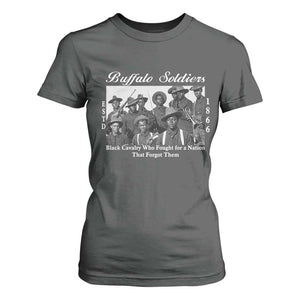 Buffalo Soldiers 1866 African American Cavalry T Shirt For Women Black History Military Heritage Gift