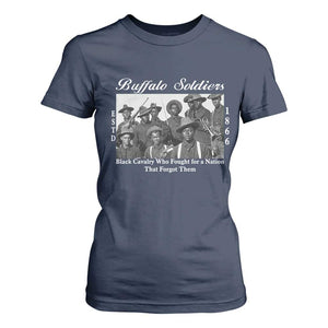 Buffalo Soldiers 1866 African American Cavalry T Shirt For Women Black History Military Heritage Gift