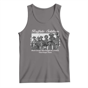 Buffalo Soldiers 1866 African American Cavalry Tank Top Black History Military Heritage Gift
