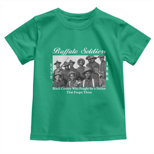 Buffalo Soldiers 1866 African American Cavalry Toddler T Shirt Black History Military Heritage Gift