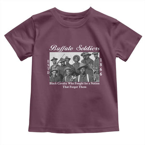 Buffalo Soldiers 1866 African American Cavalry Toddler T Shirt Black History Military Heritage Gift