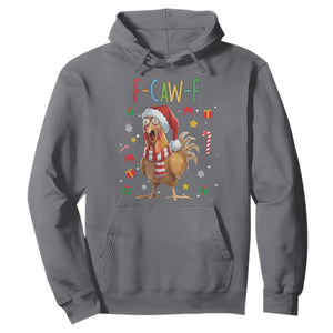 Funny F Caw F Chicken Joke Gift Hoodie Christmas Gift TS12 Charcoal Print Your Wear