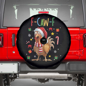 Funny F Caw F Chicken Joke Gift Spare Tire Cover Christmas Gift TS12 Black Print Your Wear