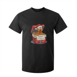 Merry F Caw F Santa Chicken T Shirt For Kid Funny Christmas Gift TS12 Black Print Your Wear