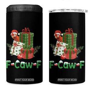 F Caw F Chicken 4 in 1 Can Cooler Tumbler Funny Farm Life Holiday Gift TS12 One Size: 16 oz Black Print Your Wear