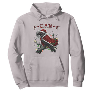 F Caw F Raven Sarcastic Joke Hoodie Holiday Gag Gift TS12 Ice Gray Print Your Wear