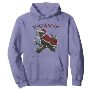 F Caw F Raven Sarcastic Joke Hoodie Holiday Gag Gift TS12 Violet Print Your Wear
