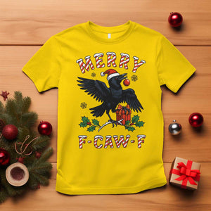 Merry F Caw F Raven Lover T Shirt Funny Holidays Gift TS12 Daisy Print Your Wear