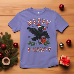 Merry F Caw F Raven Lover T Shirt Funny Holidays Gift TS12 Violet Print Your Wear
