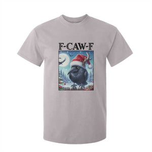 F Caw F Christmas Raven T Shirt For Kid Funny Bird Lover Gift TS12 Ice Gray Print Your Wear