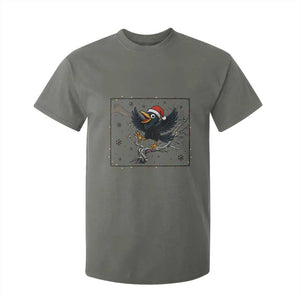 Funny Christmas Raven Lovers T Shirt For Kid F Caw F Joke Gift TS12 Military Green Print Your Wear