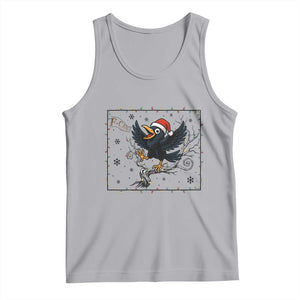 Funny Christmas Raven Lovers Tank Top F Caw F Joke Gift TS12 Athletic Heather Print Your Wear