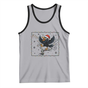 Funny Christmas Raven Lovers Tank Top F Caw F Joke Gift TS12 Athletic Heather Black Print Your Wear