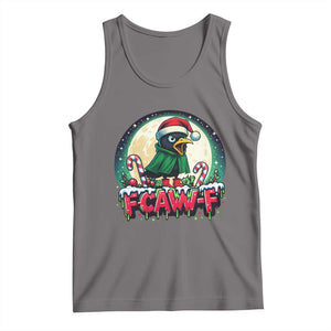 Funny F Caw F Raven Joke Tank Top Holiday Gift TS12 Deep Heather Print Your Wear