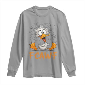 F Quack F Duck Lover Long Sleeve Shirt Funny Farm Gift TS12 Sport Gray Print Your Wear