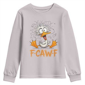 F Quack F Duck Lover Youth Sweatshirt Funny Farm Gift TS12 Ice Gray Print Your Wear
