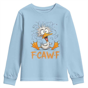 F Quack F Duck Lover Youth Sweatshirt Funny Farm Gift TS12 Light Blue Print Your Wear