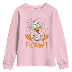 F Quack F Duck Lover Youth Sweatshirt Funny Farm Gift TS12 Light Pink Print Your Wear