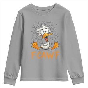 F Quack F Duck Lover Youth Sweatshirt Funny Farm Gift TS12 Sport Gray Print Your Wear