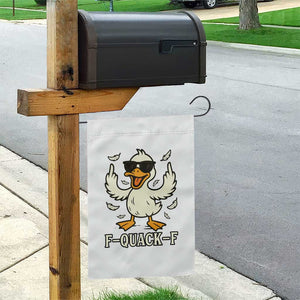 Funny F Quack F Silly Duck Sarcastic Joke Gift Garden Flag TS12 Print Your Wear