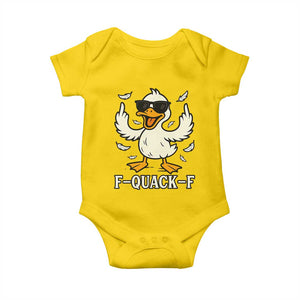 Funny F Quack F Silly Duck Sarcastic Joke Gift Baby Onesie TS12 Daisy Print Your Wear