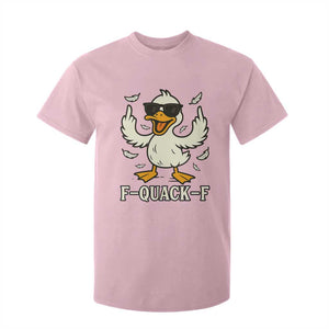 Funny F Quack F Silly Duck Sarcastic Joke Gift T Shirt For Kid TS12 Light Pink Print Your Wear