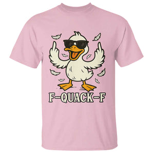 Funny F Quack F Silly Duck Sarcastic Joke Gift T Shirt TS12 Light Pink Print Your Wear