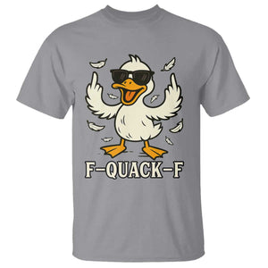 Funny F Quack F Silly Duck Sarcastic Joke Gift T Shirt TS12 Sport Gray Print Your Wear