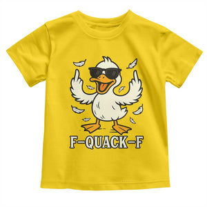 Funny F Quack F Silly Duck Sarcastic Joke Gift Toddler T Shirt TS12 Daisy Print Your Wear