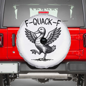 Funny F Quack F Duck Lover Sarcastic Joke Gift Spare Tire Cover TS12 White Print Your Wear
