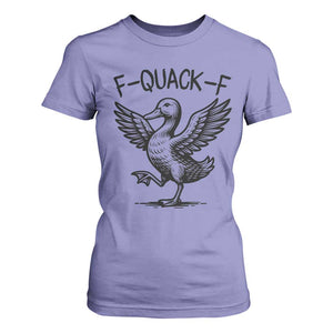 Funny F Quack F Duck Lover Sarcastic Joke Gift T Shirt For Women TS12 Violet Print Your Wear