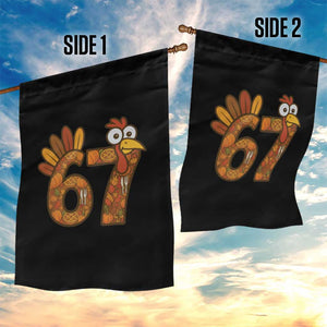 Six And Seven Meme Turkey Garden Flag Funny Thanksgiving Gift TS12 Print Your Wear