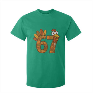 Six And Seven Meme Turkey T Shirt For Kid Funny Thanksgiving Gift TS12 Irish Green Print Your Wear