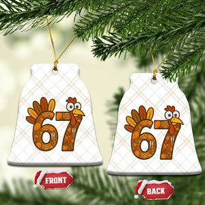 Six And Seven Meme Turkey Ceramic Ornament Funny Thanksgiving Gift TS12 Print Your Wear