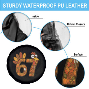 Six And Seven Meme Turkey Spare Tire Cover Funny Thanksgiving Gift - Print Your Wear