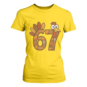 Six And Seven Meme Turkey T Shirt For Women Funny Thanksgiving Gift TS12 Daisy Print Your Wear